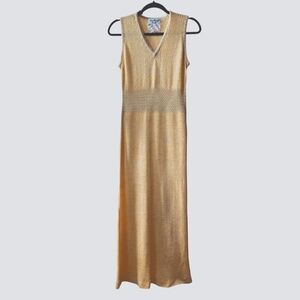 Chic Knit Summer Maxi Sleeveless Dress Size Large